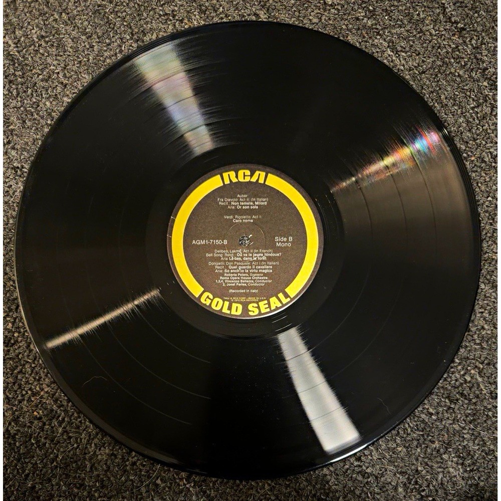 RCA Gold Seal Roberta Peters A Coloratura Celebration 12" Vinyl LP AGM1-7150